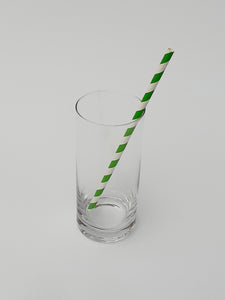 Green stripe paper straws made in Great Britain. Our biodegradable eco friendly paper straws are recyclable with a low carbon footprint. Say no to plastic – our planet matters.